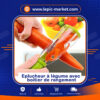 Eplucheur à légume avec boitier de rangement Éplucheur à Légumes Multifonctionnel avec Boîtier de Rangement