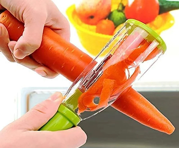 Éplucheur à Légumes Multifonctionnel avec Boîtier de Rangement