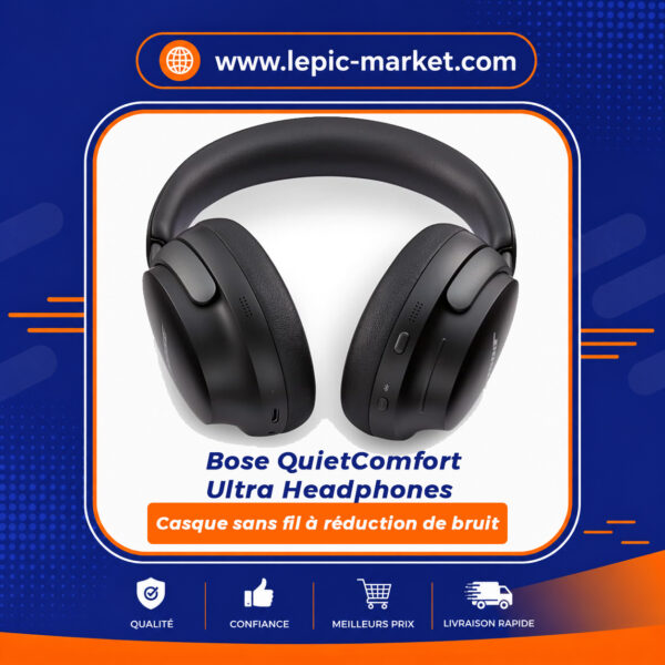Bose QuietComfort Ultra Headphones, Casque sans fil à réduction de bruit Bose QuietComfort Ultra Headphones, Casque sans fil à réduction de bruit