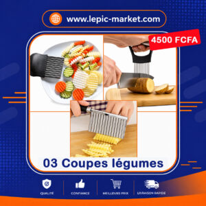 coupe-légumes ondulé