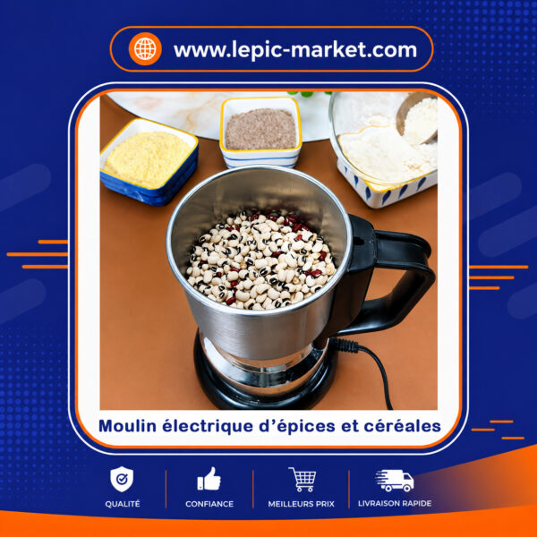 Moulin électrique d'épices et céréales